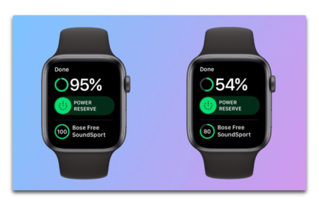 Apple Watch Series 4、ハーフマラソン（約2時間）後のバッテリ残量は50％以上