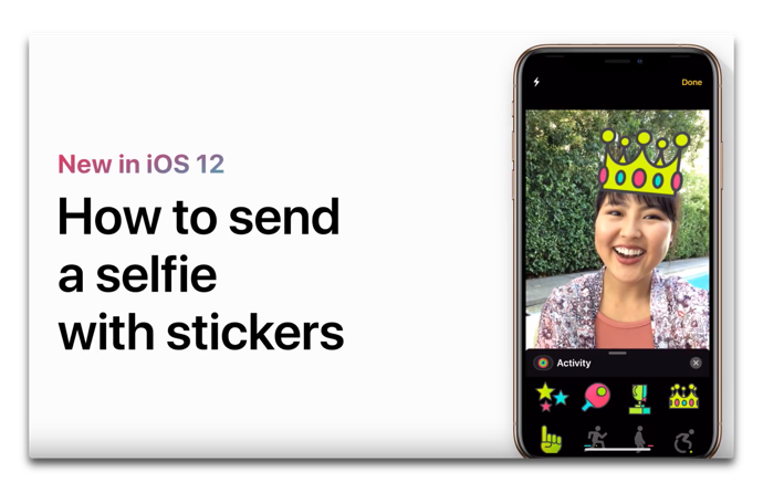 Apple Support、「自撮りにステッカーを追加して送る方法」のハウツービデオを公開