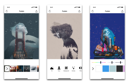 【iPhone】ポートレイト写真に二重露光での画像をブレンドする「Fuzion」がリリース