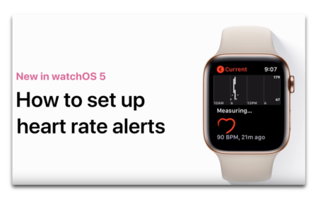 Apple Support、「Apple Watchに心拍数の警告を設定する方法」と題しハウツービデオを公開