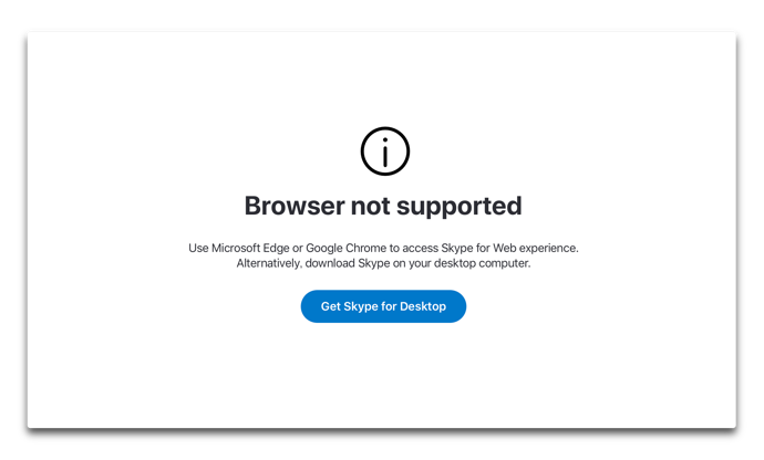 【Mac】Microsoft、Skype for WebがSafariのサポートを終了
