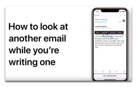 Apple Support、「iPhoneまたはiPadで下書きを書いている間にEメールを表示する方法」のハウツービデオを公開