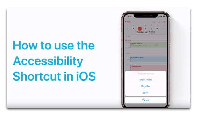 Apple Support、「iOS用のアクセシビリティショートカットを設定する方法」のハウツービデオを公開