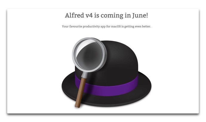 【Mac】ランチャーアプリ「Alfred」、バージョン4を6月にリリース予定