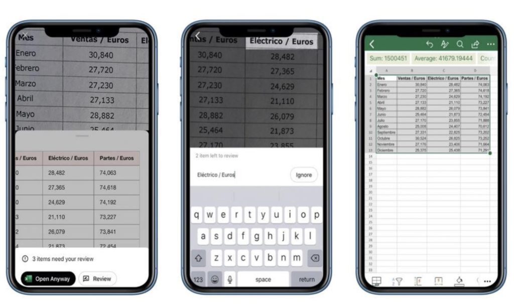 【iOS】Excelでテーブルデータの写真スプレッドシートに変換する機能を提供開始