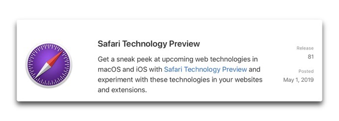 Safari Technology Preview 81 00001