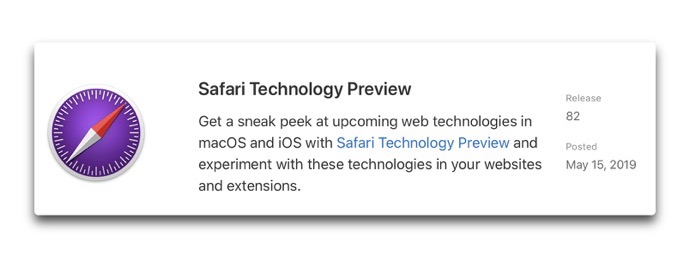 Safari Technology Preview 82 00001