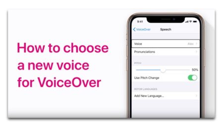 Apple Support、「iPhoneおよびiPadでVoiceOverの新しい音声を選択する方法」のハウツービデオを公開