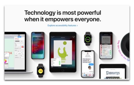 Apple、Global Accessibility Awareness Dayをフューチャーするためにトップページで特集