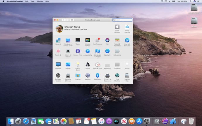 macOS 10.15 Catalina、システム環境設定の新しいApple IDアカウントの管理