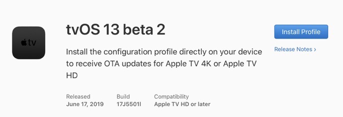 TvOS 13 beta 2 00001