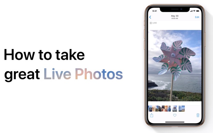 Apple Support、「素晴らしいLive Photoを撮る方法」のハウツービデオを公開