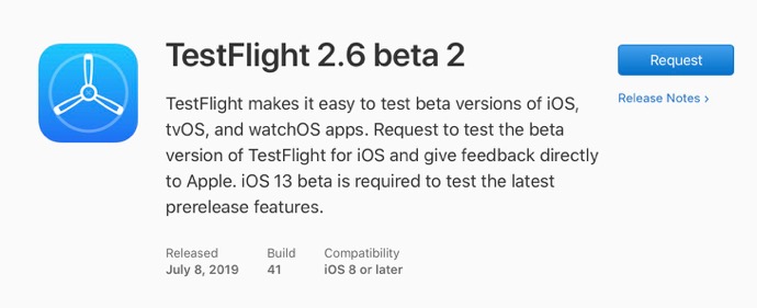 TestFlight 2 6 beta 2 00001 z