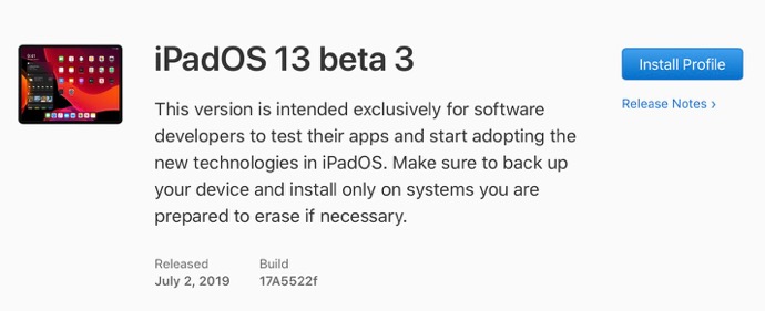 IPadOS 13 beta 3 00001 z