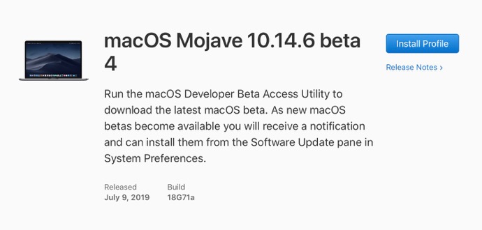 MacOS Mojave 10 14 6 beta 4 00001 z