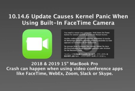 Mojave 10.14.6で15inch-MacBook Pro 2018および2019はカーネルパニックになる可能性