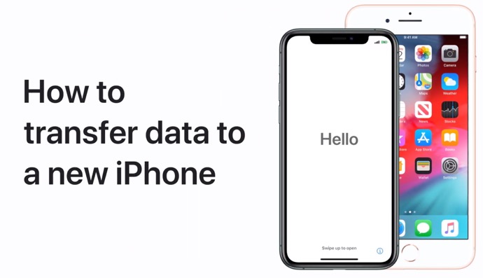 Apple Support、以前のiPhoneから新しいiPhoneにデータを転送する方法のハウツービデオを公開