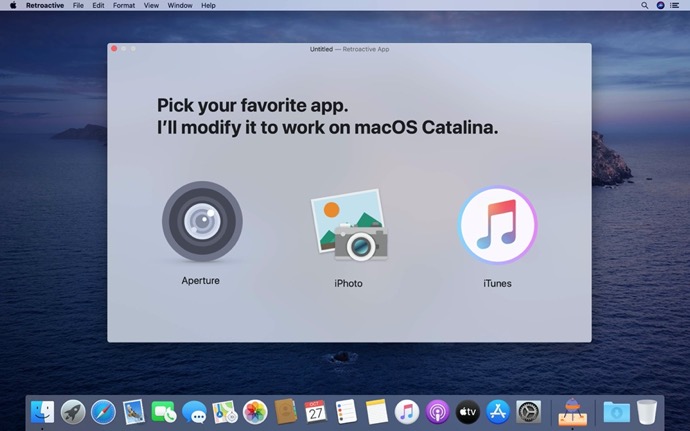Aperture、iPhoto、iTunesをmacOS Catalinaで動作させるアプリ「Retroactive」