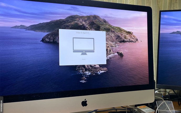 Apple、macOS Catalina 10.15 のインストール中「Macを設定中」画面で止ることを確認