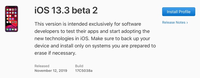 IOS 13 3 beta 2 00001 z