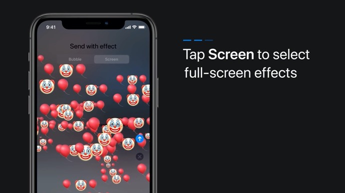 Apple Support、エフェクト付きメッセージを送信する方法のハウツービデオを公開