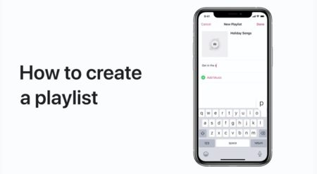 Apple Support、iPhoneおよびiPadのMusicでプレイリストを作成して共有する方法のハウツービデオを公開