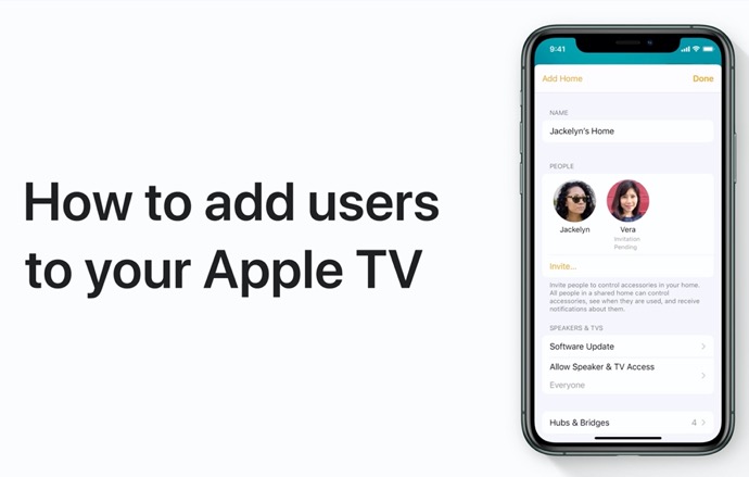 Apple Support、iPhoneおよびiPadのホームアプリからApple TVにユーザーを追加する方法のハウツービデオを公開