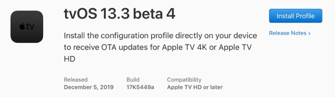 TvOS 13 3 beta 4 00001 z