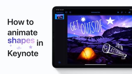 Apple Support、iPhoneおよびiPadのKeynoteで図形をアニメーション化する方法のハウツービデオを公開
