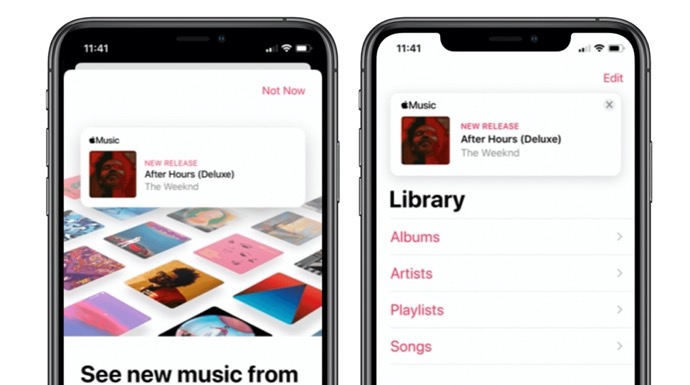 Apple Music、お気に入りのアーティストの新しいリリースをアプリ内で通知を開始