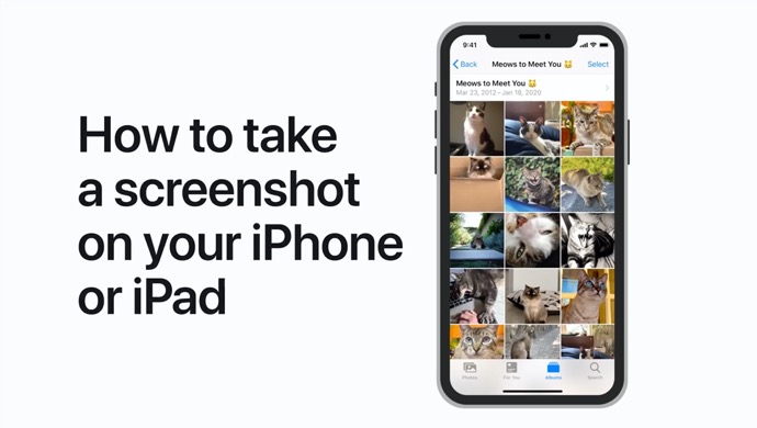 Apple Support、iPhoneまたはiPadでスクリーンショットを撮る方法のハウツービデオを公開