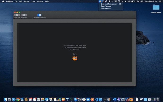 macOS Catalina用の無料オフラインOCRアプリ「OwlOCR」、アップデートでiOSデバイスからスキャンを直接インポートできるように