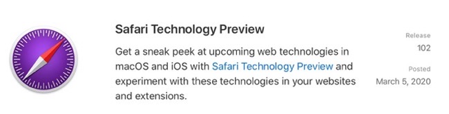 Safari Technology Preview 102 00001 z