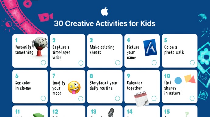 Apple、子供向けの30のiPadアクティビティを含む自宅学習プログラムを公開