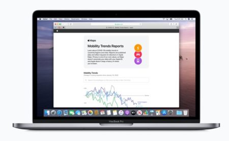 Apple、新型コロナウイルス感染症拡大防止を支援する、マップによるモビリティデータの傾向を示すツールを提供