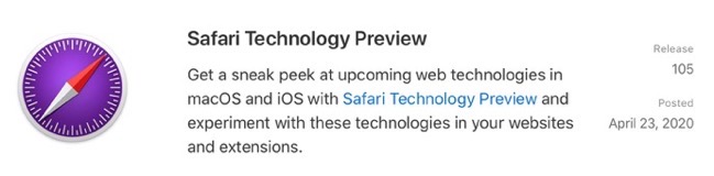Safari Technology Preview 105 00001 z