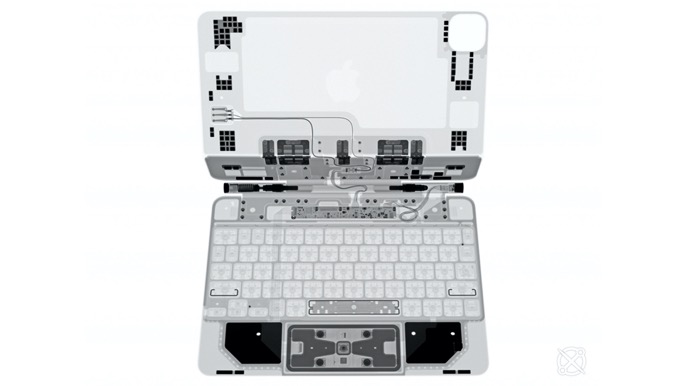 iFixit、AppleのiPad Pro用Magic KeyboardのX線撮影を公開