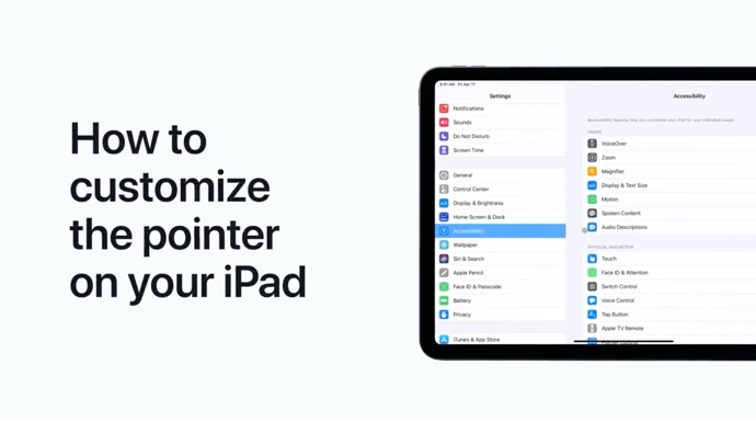 Apple Support、iPadでポインターをカスタマイズする方法のハウツービデオを公開