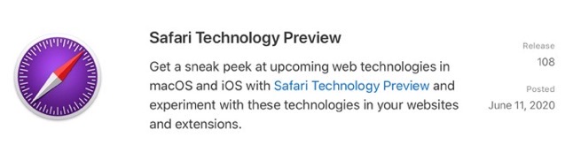 Safari Technology Preview 108 00001 z
