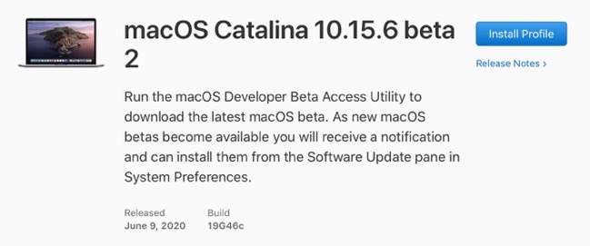 MacOS Catalina 10 15 6 beta 2 00001 z
