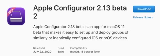 Apple Configurator 2 13 beta 2 00001 z