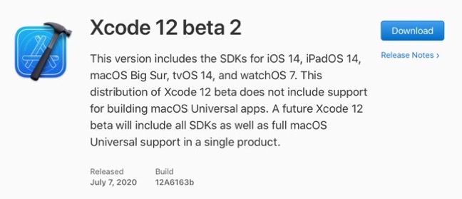 Xcode 12 beta 2 00001 z