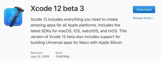 Xcode 12 beta 3 00001 z
