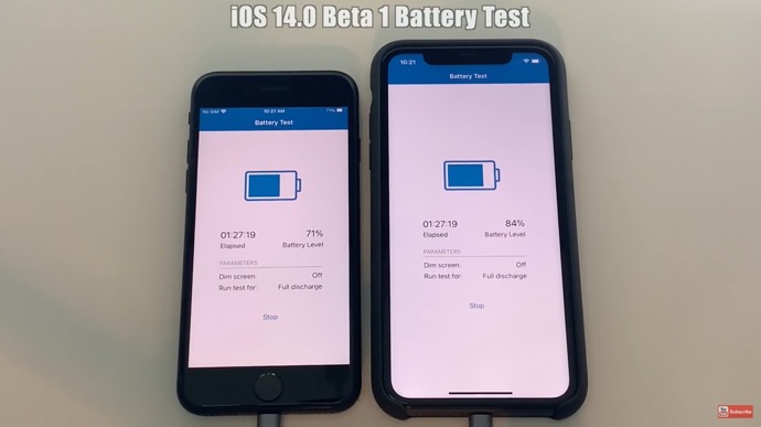 iOS 14 Beta 1バッテリーテスト結果に驚きの結果が