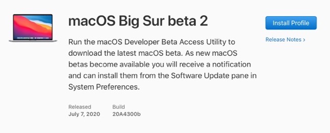 MacOS Big Sur beta 2 00001 z