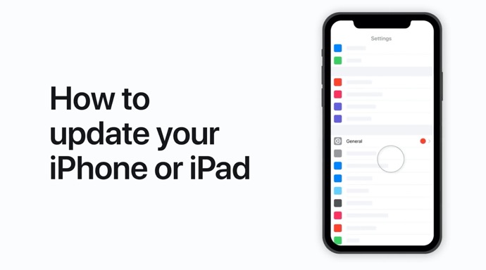 Apple Support、iPhone、iPad、iPod touchをアップデートする方法のハウツービデオを公開