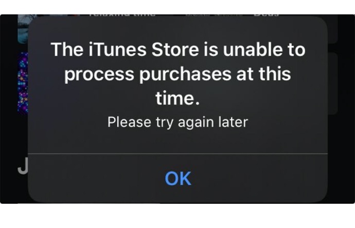 iOSユーザーにiTunes Storeのエラーメッセージがランダムに表示される