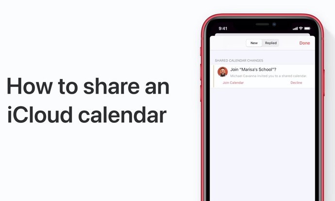 Apple Support、iCloudカレンダーをiPhone、iPadで共有する方法のハウツービデオを公開