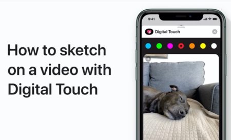 Apple Support、iPhone、iPadでデジタルタッチを使用してビデオ上でスケッチする方法のハウツービデオを公開