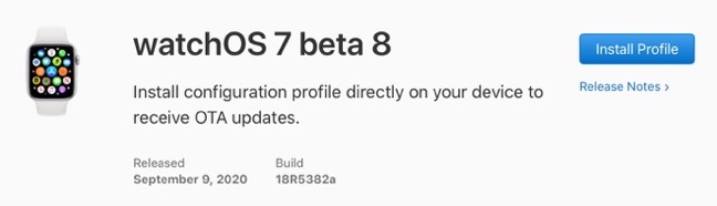 WatchOS 7 beta 8 00001 z